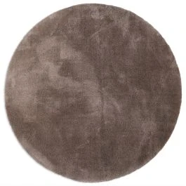 Rundt Fluffy Taupe