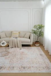 Vaskbar Wilton-Tæppe Noel Heart Beige