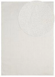 Uldtæppe-look Nordic Offwhite