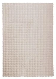 Vaskbart Pels-tæppe Rabbit Bubble Lys Beige