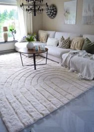 Pels Tæppe Rabbit Zen Lys Beige