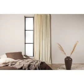 Fløjlsgardin 2-pak Lavendelvind Beige