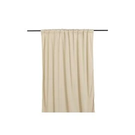 Fløjlsgardin 2-pak Lavendelvind Beige