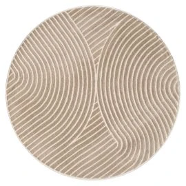 Rundt Bella Spin Mørk Beige