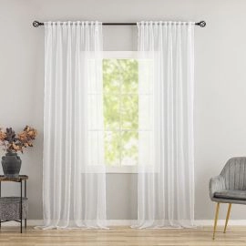 Linnegardin-look 2-pak Ellinor Hvid