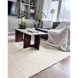 Uldtæppe Elsa Offwhite