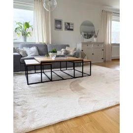 Vaskbar Blød Ryamata Fluffy Beige