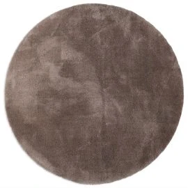 Rundt Fluffy Taupe