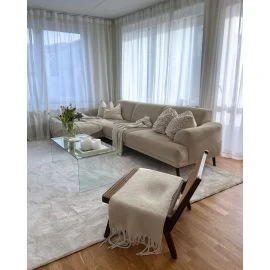 Vaskbar Blød Ryamata Fluffy Offwhite