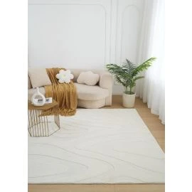 Vaskbar Blød Ryamata Fuzzy Meia Offwhite