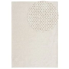 Uldtæppe Mellby Offwhite