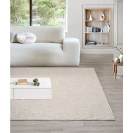 Uldtæppe-look Nordic Beige