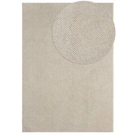 Uldtæppe-look Nordic Beige