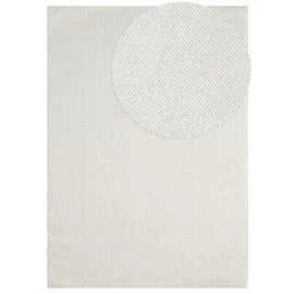 Uldtæppe-look Nordic Offwhite