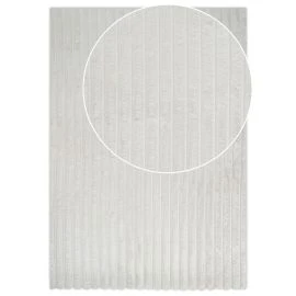 Vaskbart Pels-tæppe Rabbit Stripe Offwhite