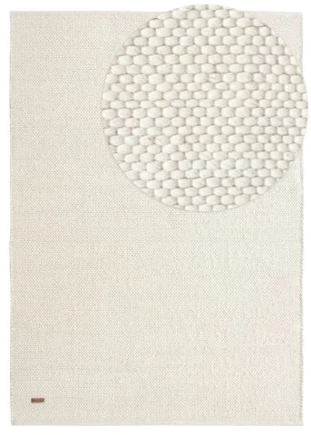 Dette produkt hedder Elsa, fremstillet af 80% Uld & 20% Bomuld  materiale med en smuk Offwhite farve - SE Mattor