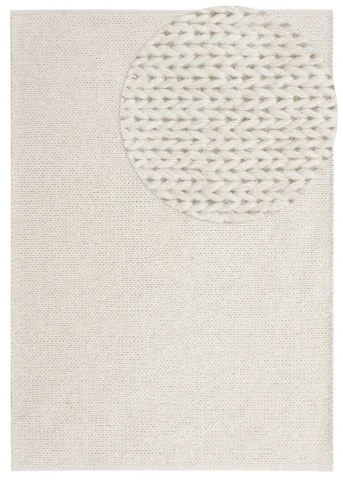 Uldtæppe Mellby Offwhite