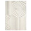 Dette produkt hedder Steam Heat, fremstillet af Polyester materiale med en smuk Offwhite farve - SE Mattor