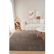 Dette produkt hedder Fluffy, fremstillet af Polyester materiale med en smuk Taupe farve - SE Mattor