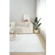 Dette produkt hedder Rabbit Peak, fremstillet af Polyester materiale med en smuk Offwhite farve - SE Mattor