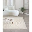 Dette produkt hedder Steam Heat, fremstillet af Polyester materiale med en smuk Offwhite farve - SE Mattor