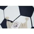 Dette produkt hedder Zappy Football, fremstillet af Polyester materiale med en smuk Hvid/Sort farve - SE Mattor