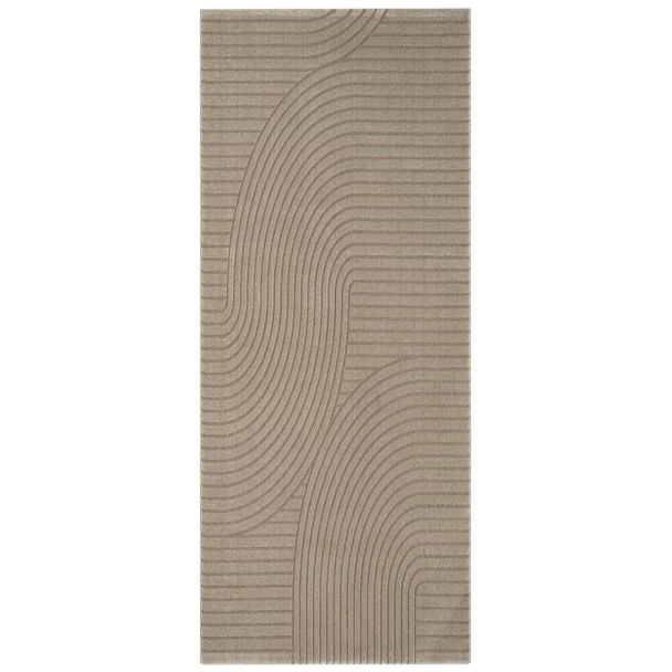 Dette produkt hedder Bella Spin, fremstillet af Polyester & Polypropylen materiale med en smuk Mørk Beige farve - SE Mattor