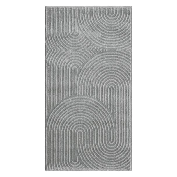 Dette produkt hedder Bella Zen, fremstillet af Polyester & Polypropylen materiale med en smuk Grå farve - SE Mattor