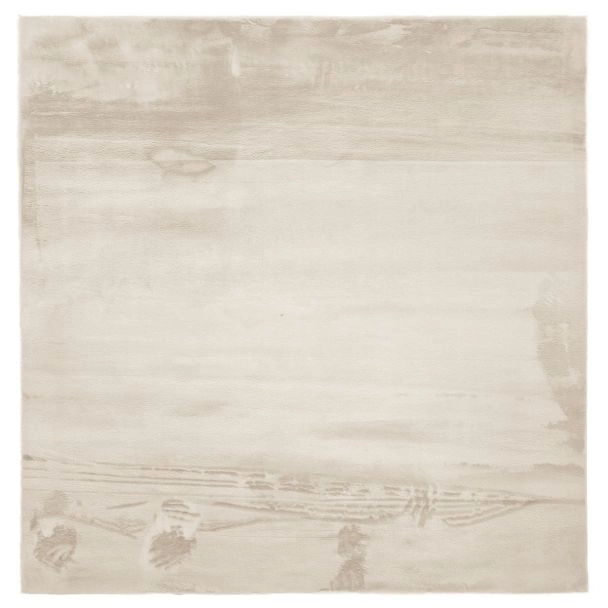 Firkant Cat Beige Vaskbart Pels-tæppe