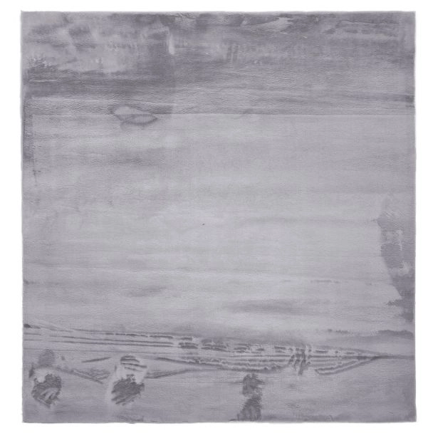 Firkant Cat Sølv Vaskbart Pels-tæppe