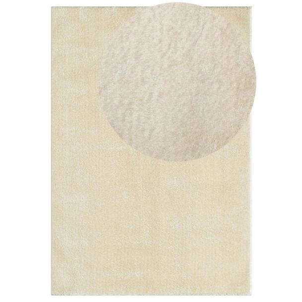 Dette produkt hedder Cloudy, fremstillet af Polyester materiale med en smuk Lys Beige farve - SE Mattor