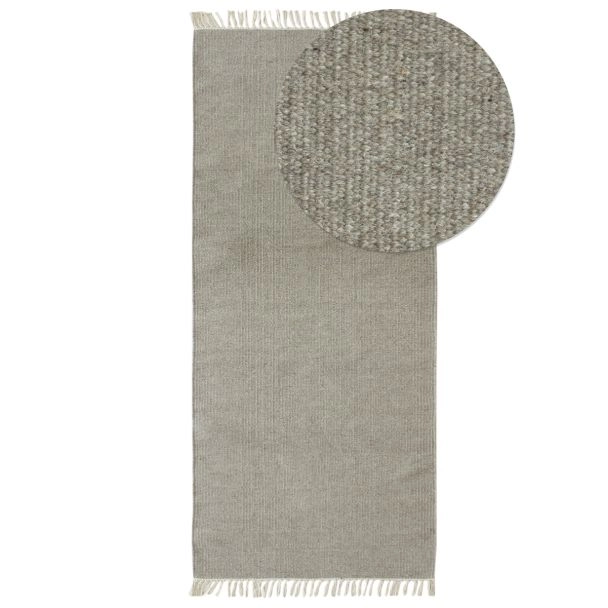 Løber Dalen Grå Uldtæppe