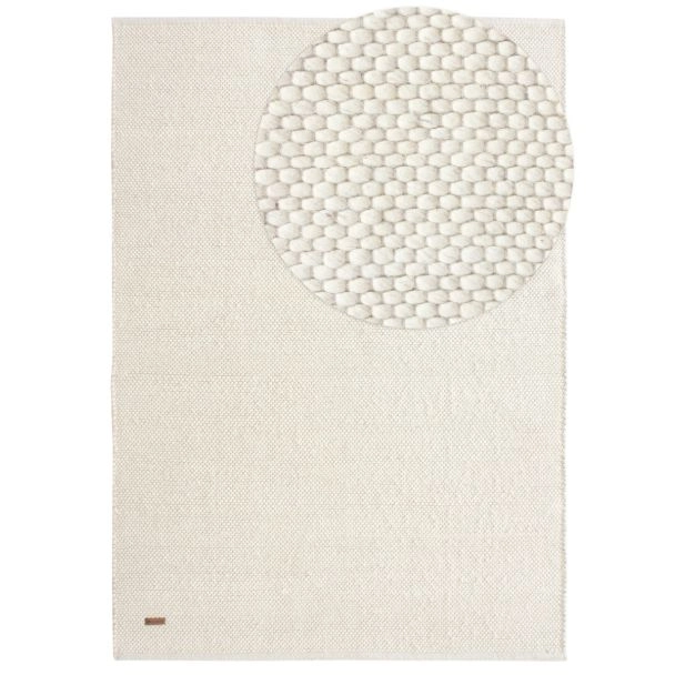 Dette produkt hedder Elsa, fremstillet af 80% Uld & 20% Bomuld  materiale med en smuk Offwhite farve - SE Mattor