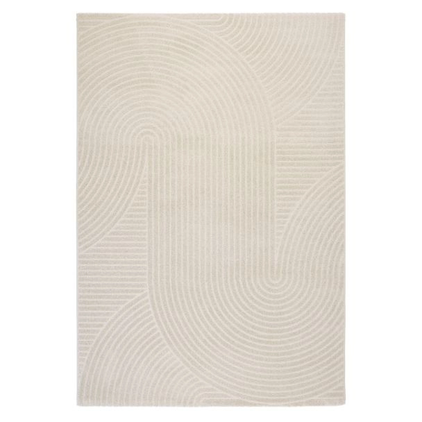 Dette produkt hedder Geneta, fremstillet af Polyester materiale med en smuk Offwhite farve - SE Mattor