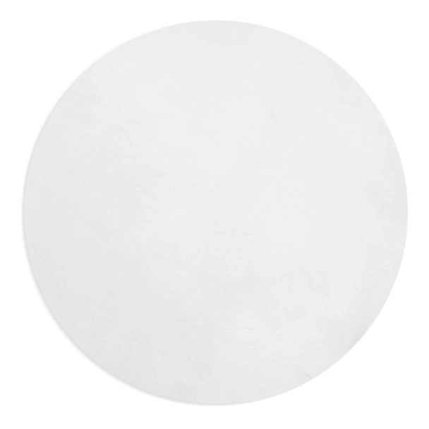 Rund Matta Glossy Offwhite