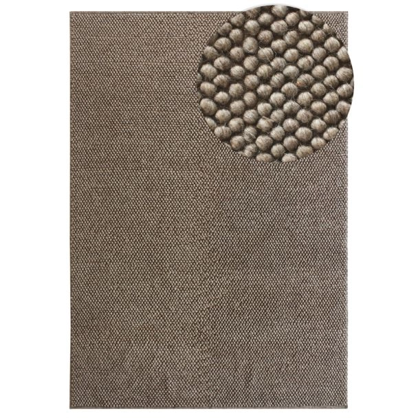 Uldtæppe Haga Taupe