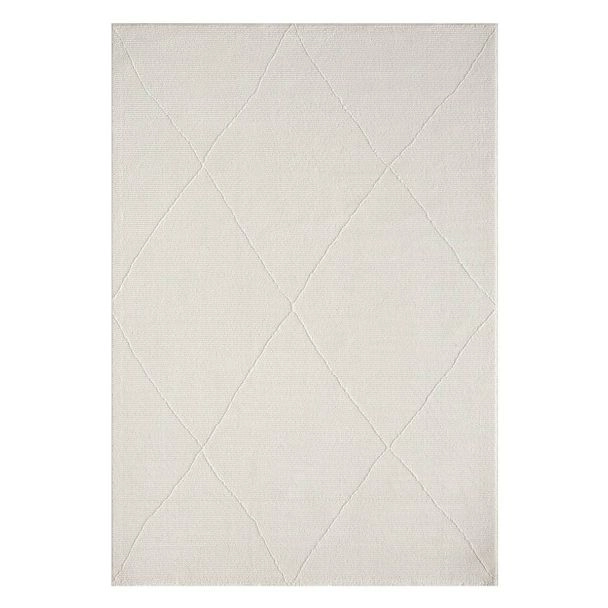 Dette produkt hedder Inana Pin, fremstillet af Polyester materiale med en smuk Fløde farve - SE Mattor