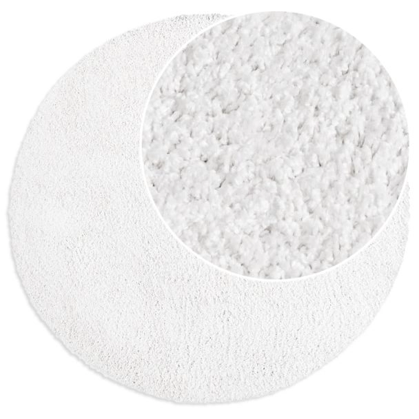 Dette produkt hedder Lazy, fremstillet af Polypropylen materiale med en smuk Hvid farve - SE Mattor