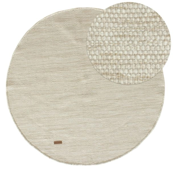 Rund Matta Norrsken Beige
