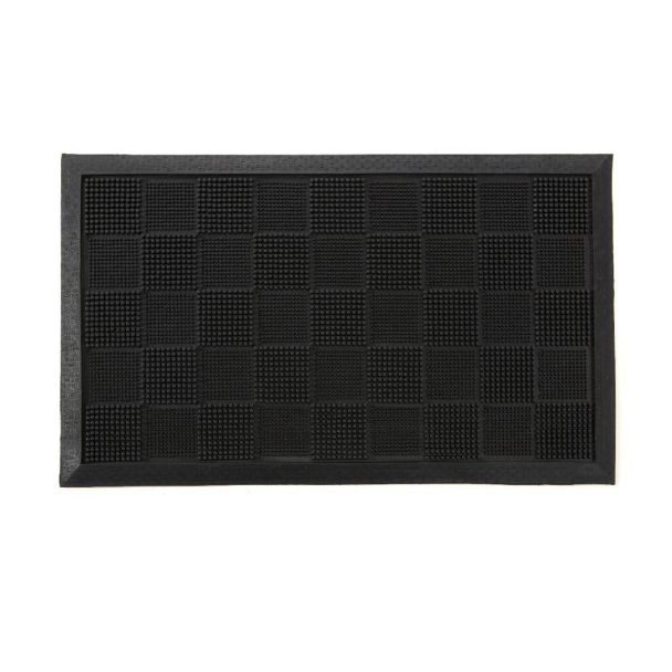 Dette produkt hedder Pinmat Hi-Low, fremstillet af Polypropylen materiale med en smuk Sort farve - SE Mattor