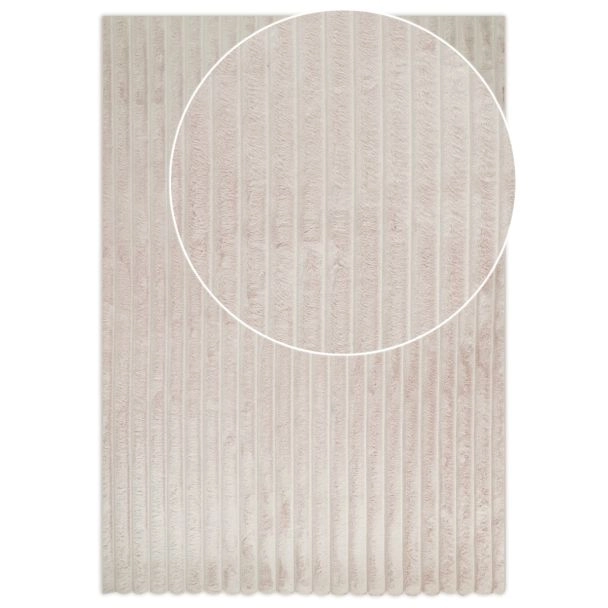 Dette produkt hedder Rabbit Stripe, fremstillet af Polyester materiale med en smuk Lys Beige farve - SE Mattor