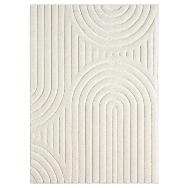 Dette produkt hedder Steam Heat, fremstillet af Polyester materiale med en smuk Offwhite farve - SE Mattor