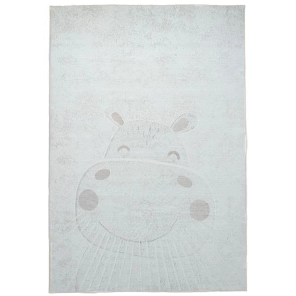 Dette produkt hedder Zappy Hippo, fremstillet af Polyester materiale med en smuk Fløde farve - SE Mattor