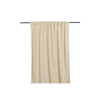 Fløjlsgardin 2-pak Lavendelvind Beige