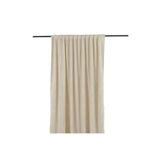 Rumformørkende Velourgardin 2-pak Kristallglans Beige
