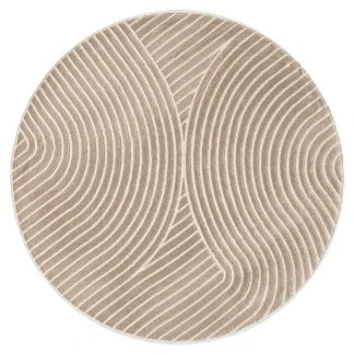 Rundt Bella Spin Mørk Beige