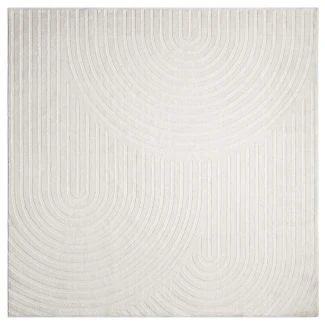 Dette produkt hedder Bella Zen, fremstillet af Polyester & Polypropylen materiale med en smuk Offwhite farve - SE Mattor