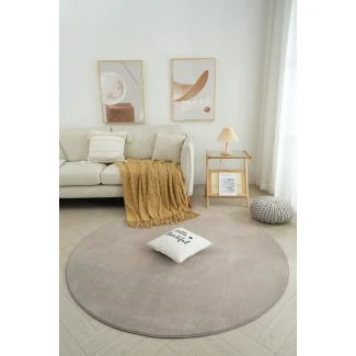 Rundt Comfy Gråbeige
