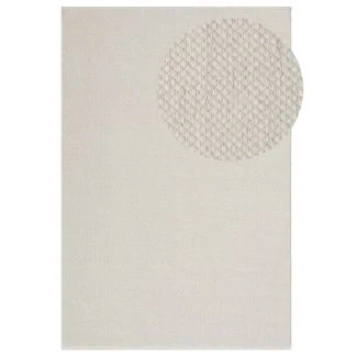 Dette produkt hedder Molly, fremstillet af 80% Uld & 20% Bomuld  materiale med en smuk Hvid farve - SE Mattor