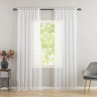Linnegardin-look 2-pak Ellinor Hvid